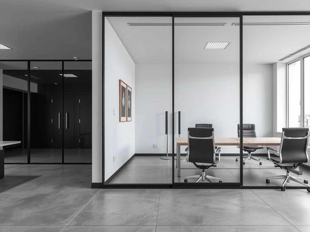 Clean modern office space in Prague